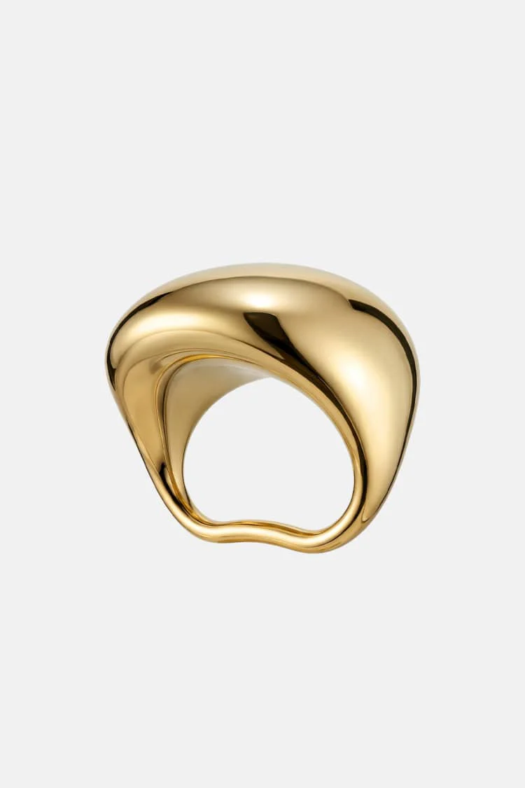 gold ball rings